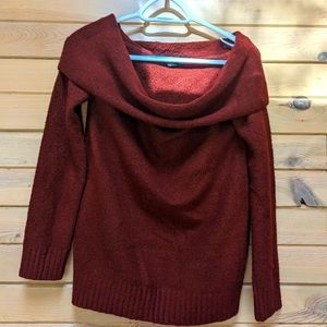 Swooped Neck Sweater